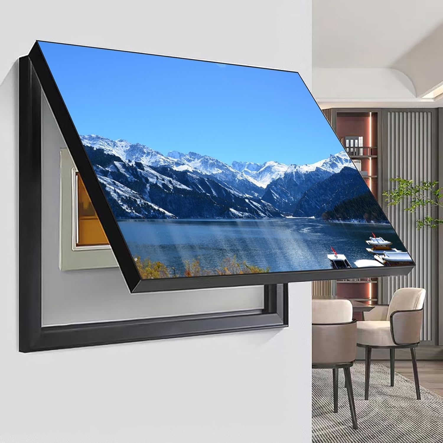 Electric Meter Box Cover - Decorative Wall Art for Fuse Box Cabinet, Creative Distribution Panel Cover, 40x30cm