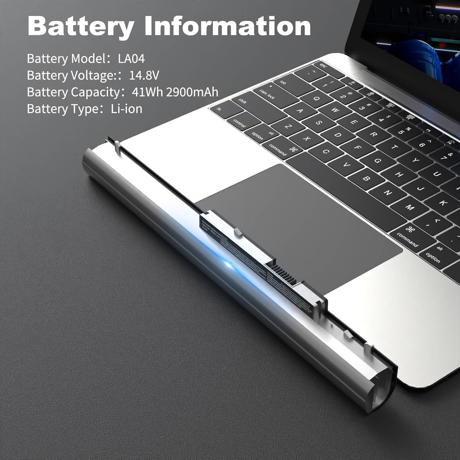 LA04 Battery 776622-001 728460-001 752237-001 Laptop Battery Replacement for HP Pavilion LA04DF 248 G1 15-F233WM 15-F272WM TPN-Q130 15-F211WM HSTNN-YB5M 15-N210DX HSTNN-DB5M LA03DF