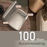 Vista 5 de Calentador de toallitas húmedas Dispensador para bebé, maquillaje, cuidado de adultos, luces de apagado automático para cambios nocturnos, calor