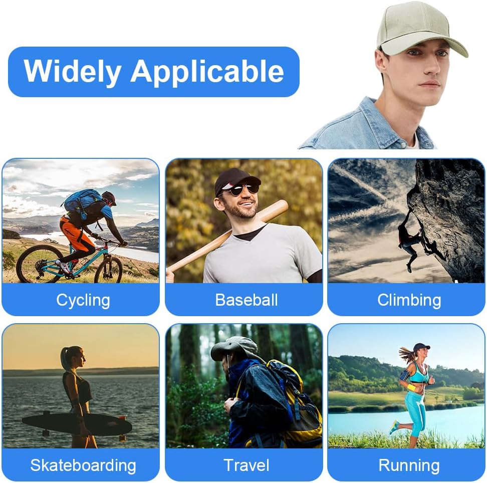 AOMIG Baseball Hats for Men, Black Hat Unisex Outdoor Activities Baseball Cap Adjustable Sports Casual Vintage Sun Visor Cap