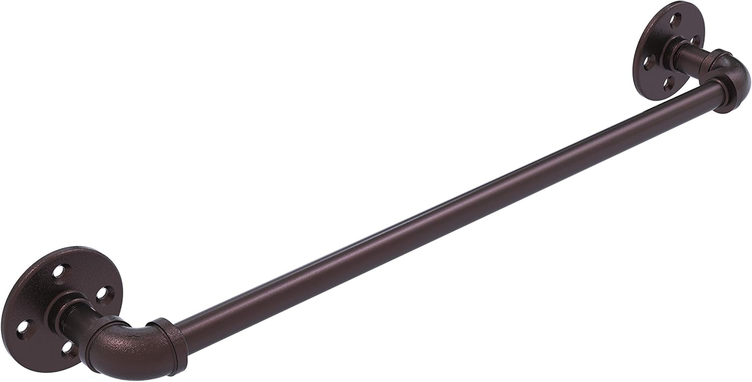 Allied Brass P-200-24-TB Pipeline Collection 24 Inch Towel Bar, 24, Antique Bronze