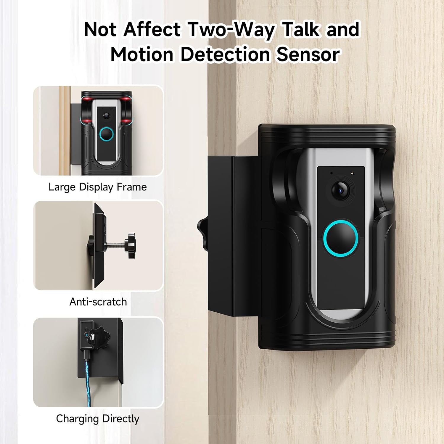 OLAIKE No Disassembly Power Anti-Theft Ring Video Doorbell Mount for Ring Wired Doorbell Pro/Ring Video Doorbell Wired