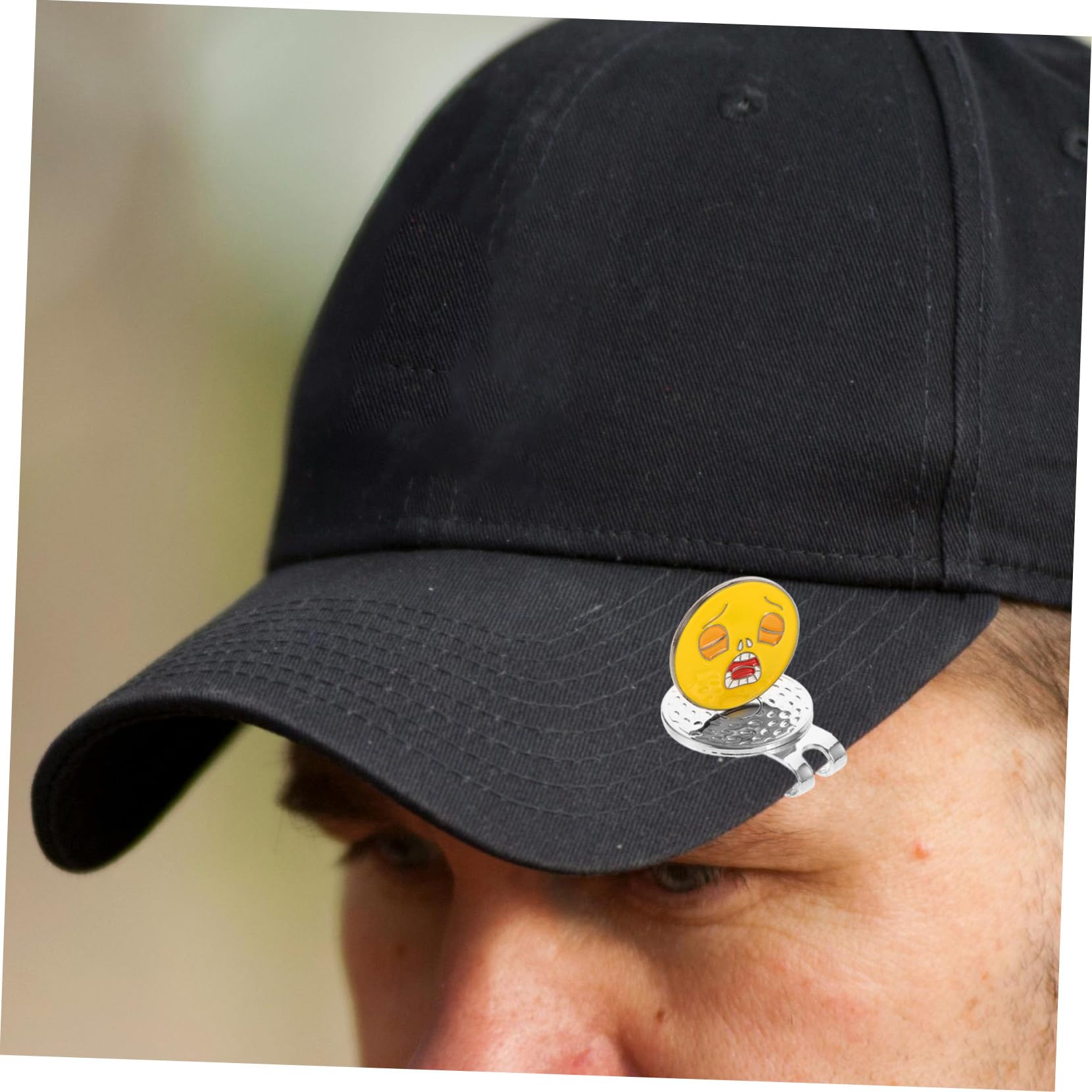 HANABASS Golfhut-Clip Golfhutclip Golfschirmclip Golfkugel Markierer Golfschirmbefestigung Hat Clip Golf Zubehör Ballmarker Golfball Kappen Hut-Marker- Golfzubehör