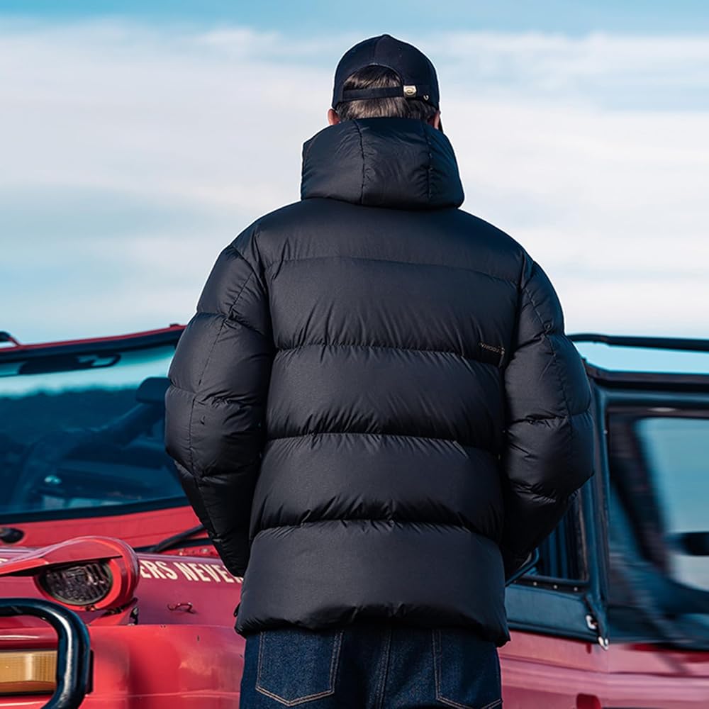ZVX Goose Down Jacket, Warm and Soft Goose Down Jackets Men