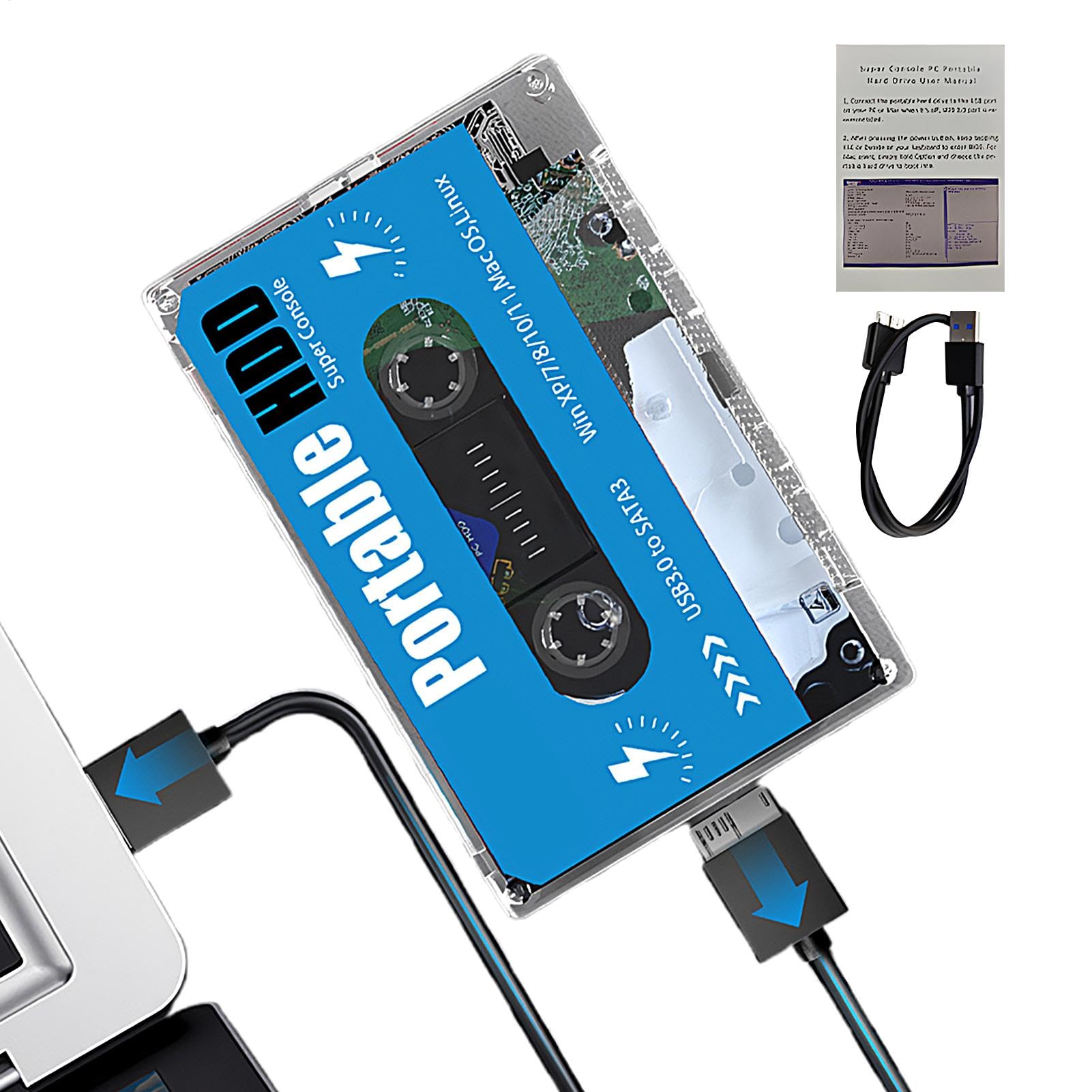 Console Per Giochi Con Dischi Retrò - Cassetta Per Super Console Tascabile - Console Per Videogiochi Plug And Play Integrata Con Oltre 60000 Giochi, 70 Emulatori Classici - Uscita Interfaccia Multimed