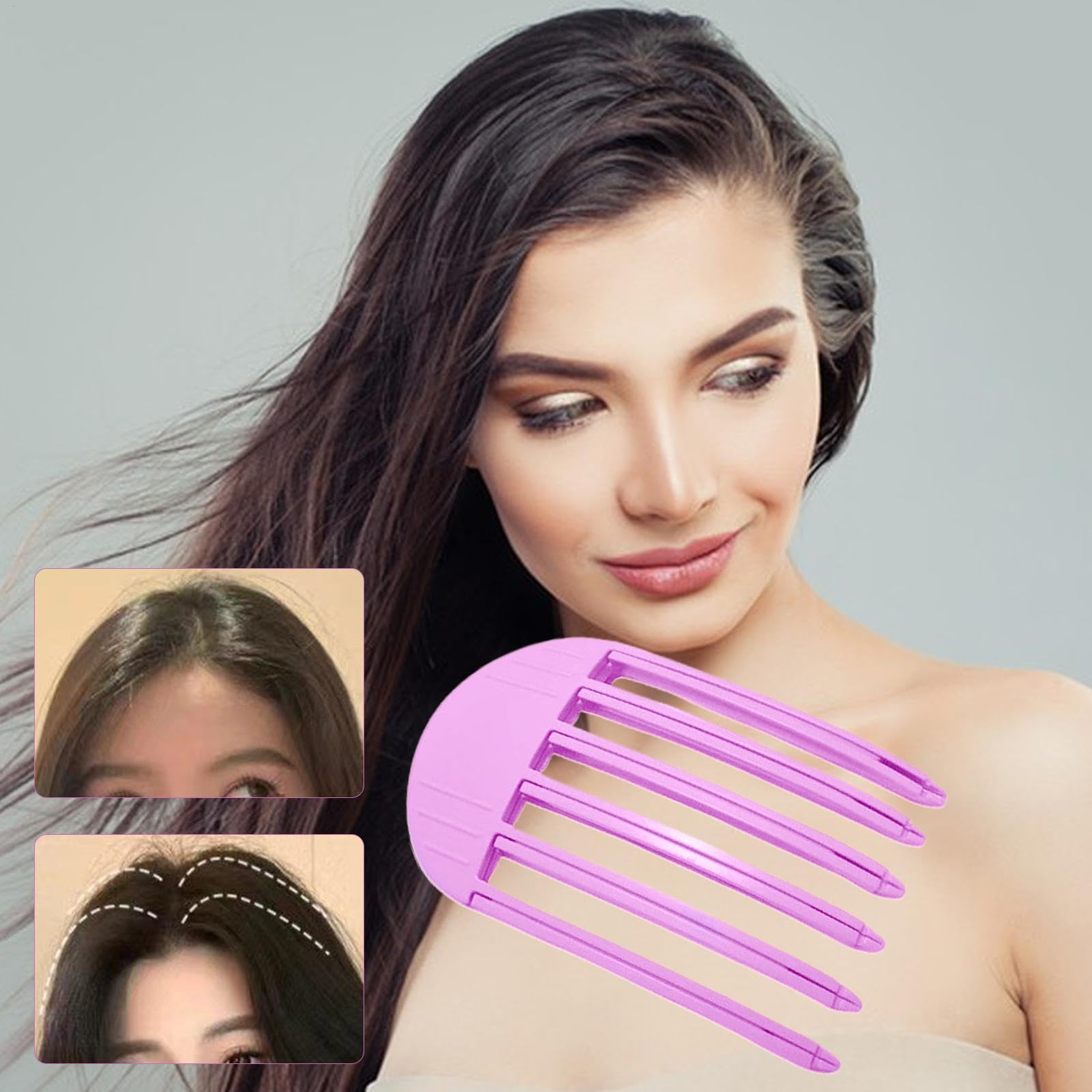 Fermaglio per capelli che solleva le radici, clip per il volume dei capelli, clip istantanea per capelli ricci senza traccia, aggiunge volume naturale, clip non dannosa, vestibilità flessibile e