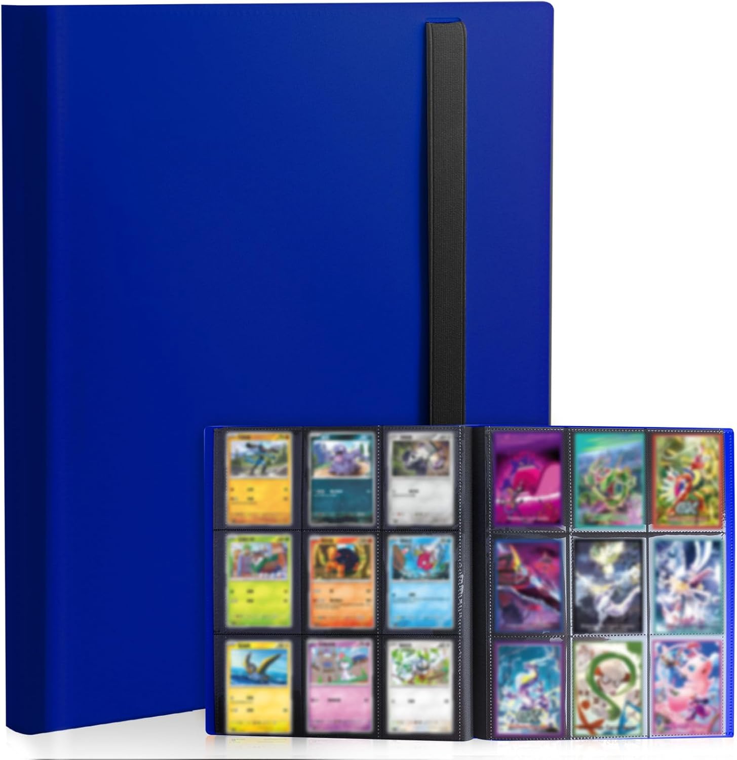Card Binder 9-Pockets,Trading Card Binder,20 Pages, 360 Card Capacity Collection Binder, Card Folder for MTG, TCG, Game Cards & Sports Cards(Dark Blue)