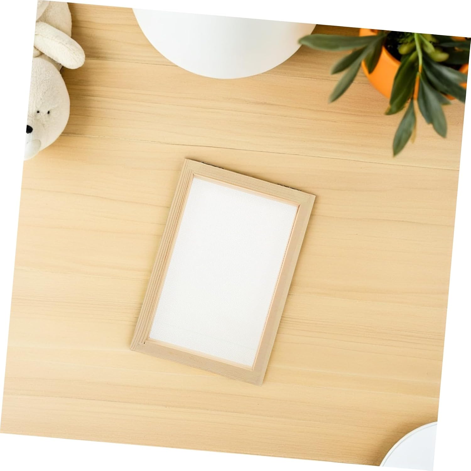 SAFIGLE 4pcs Paper Making Screen, Wooden Paper Making Frame, DIY Crafting Frame for Handicrafts 7. 08 X 4. 92 Inch