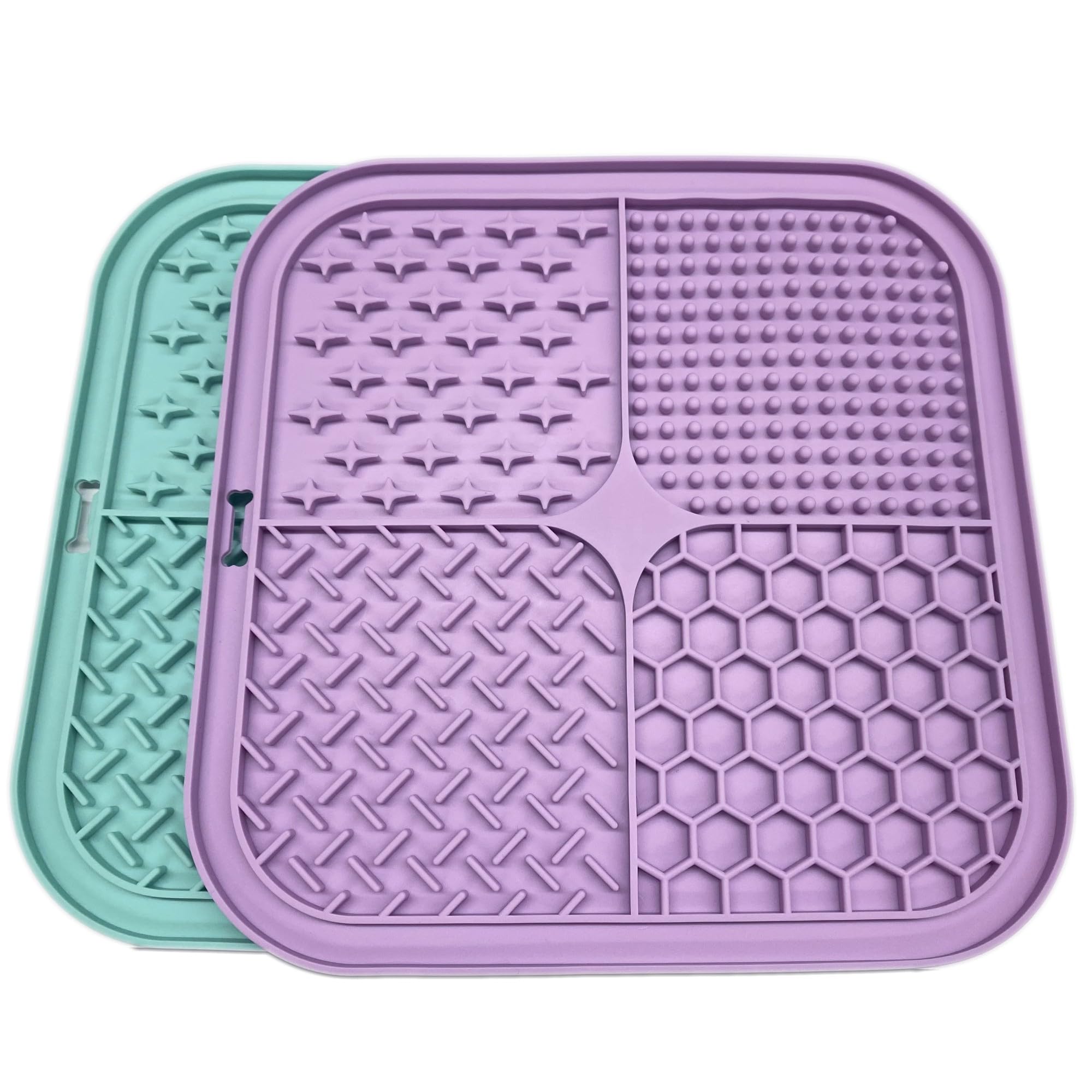 2 PCS Licking Mat for Dogs, Slow Feeder Pad with Suction Cups, for Training Pets