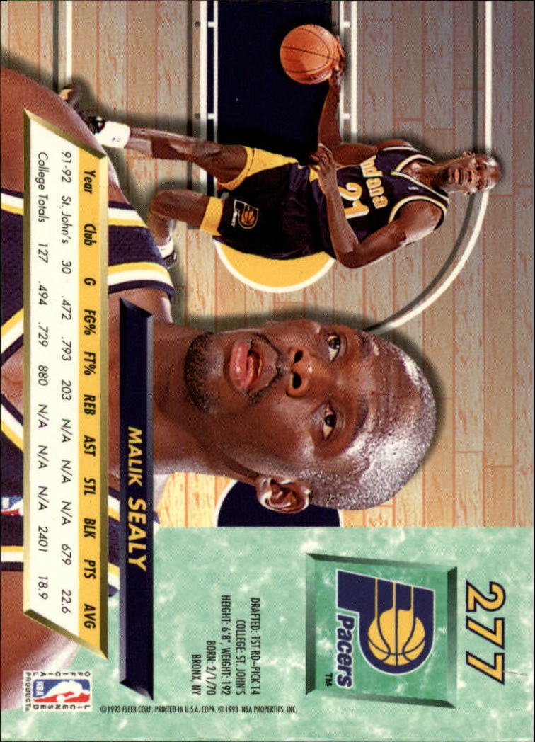 Amazon.com: 1992 Ultra Basketball Rookie Card (1992-93) #277 Malik