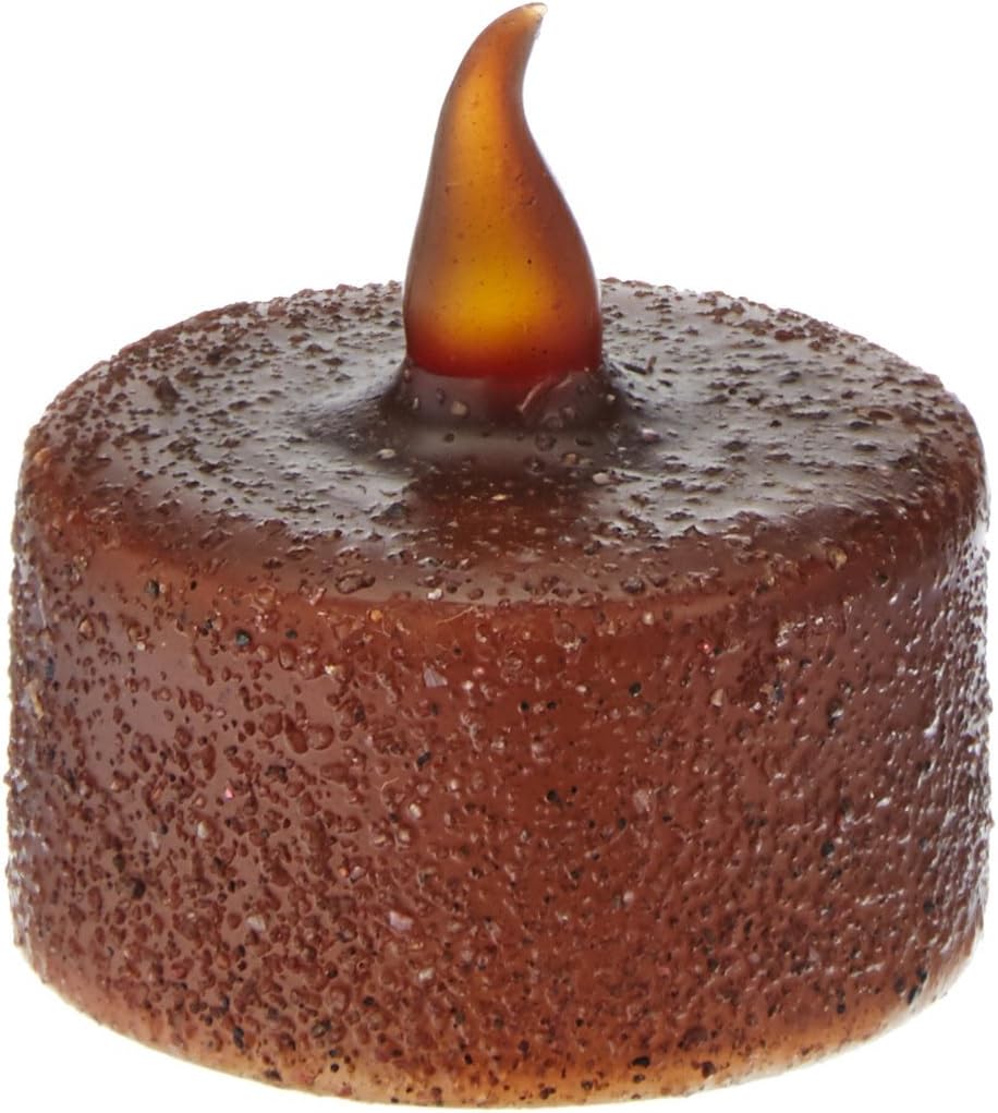 Primitive Wax Dipped Led Tea Cinnamon Topics On Tv Rolled Countr Candle Light