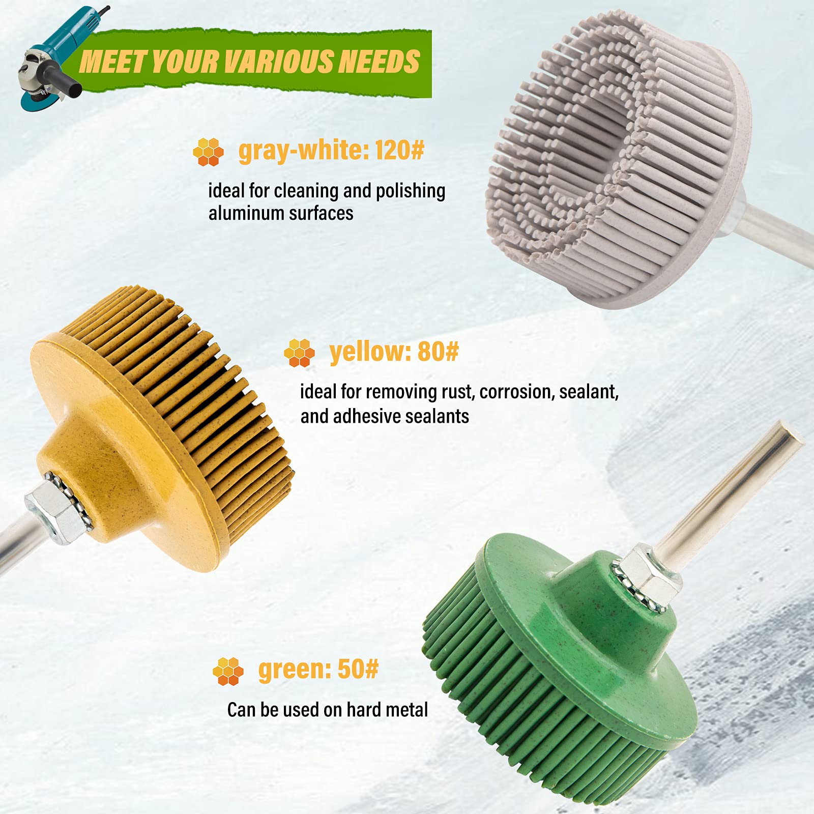 Abrasive Bristle Discs - Coating Removal & Rust Removal -2