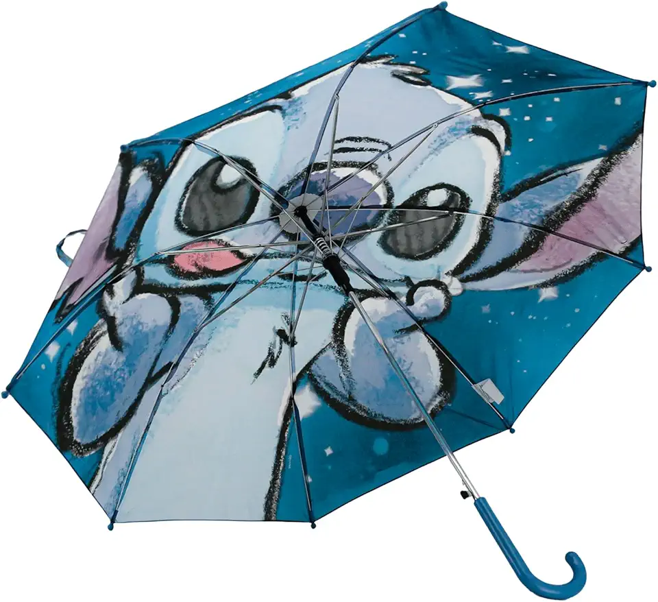 Linha Disney, Guarda Chuva Premium, Stitch, 48cm
