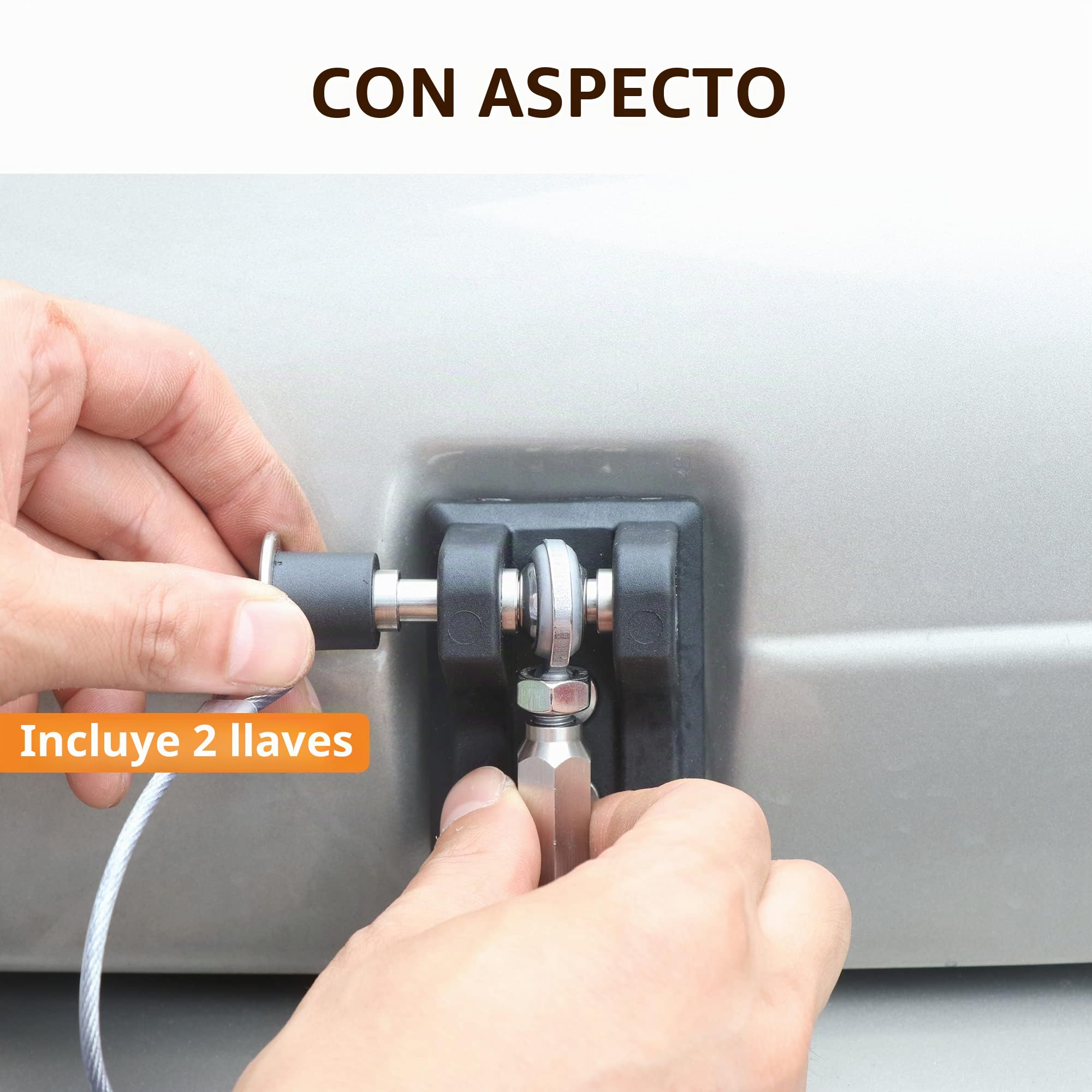 TJ - Cerradura de capó para Jeep Wrangler TJ 1997-2006, kit de cierre de seguridad de aluminio, elimina el aleteo del capó, 1 par negro con 2 llaves