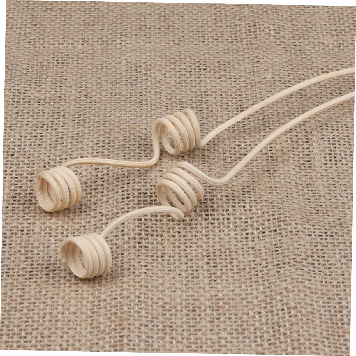 ABOOFAN Double Spiral Head Diffuser Sticks 20-Piece Natural Rattan Sticks for Aroma Diffuser (Light)