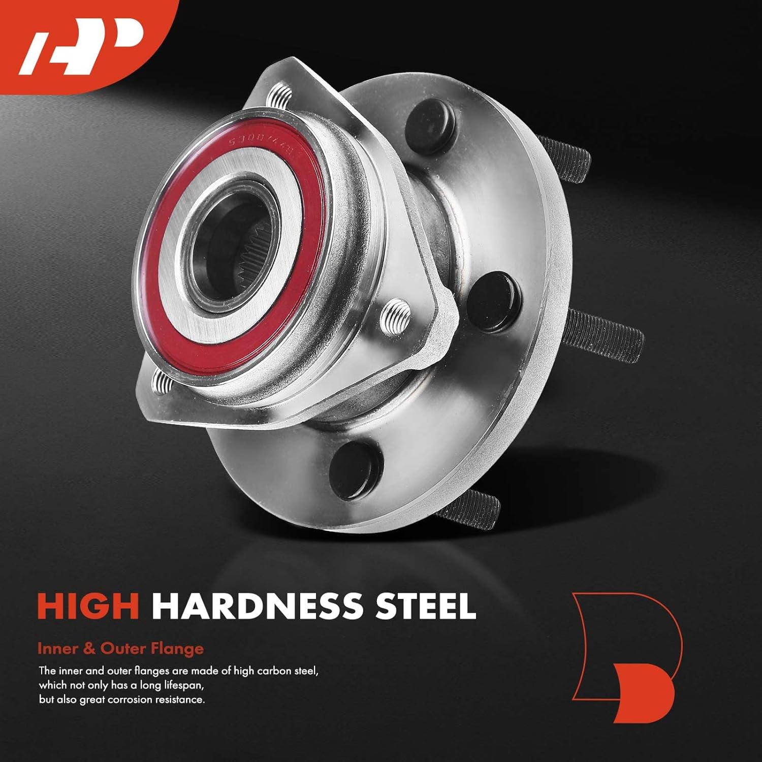 A-Premium Front Wheel Bearing and Hub Assembly with 5-Lug Compatible with Chevy & GMC & Oldsmobile - 1990-1997 - Blazer, S10, Jimmy, S15, Sonoma, Syclone, Typhoon, Bravada