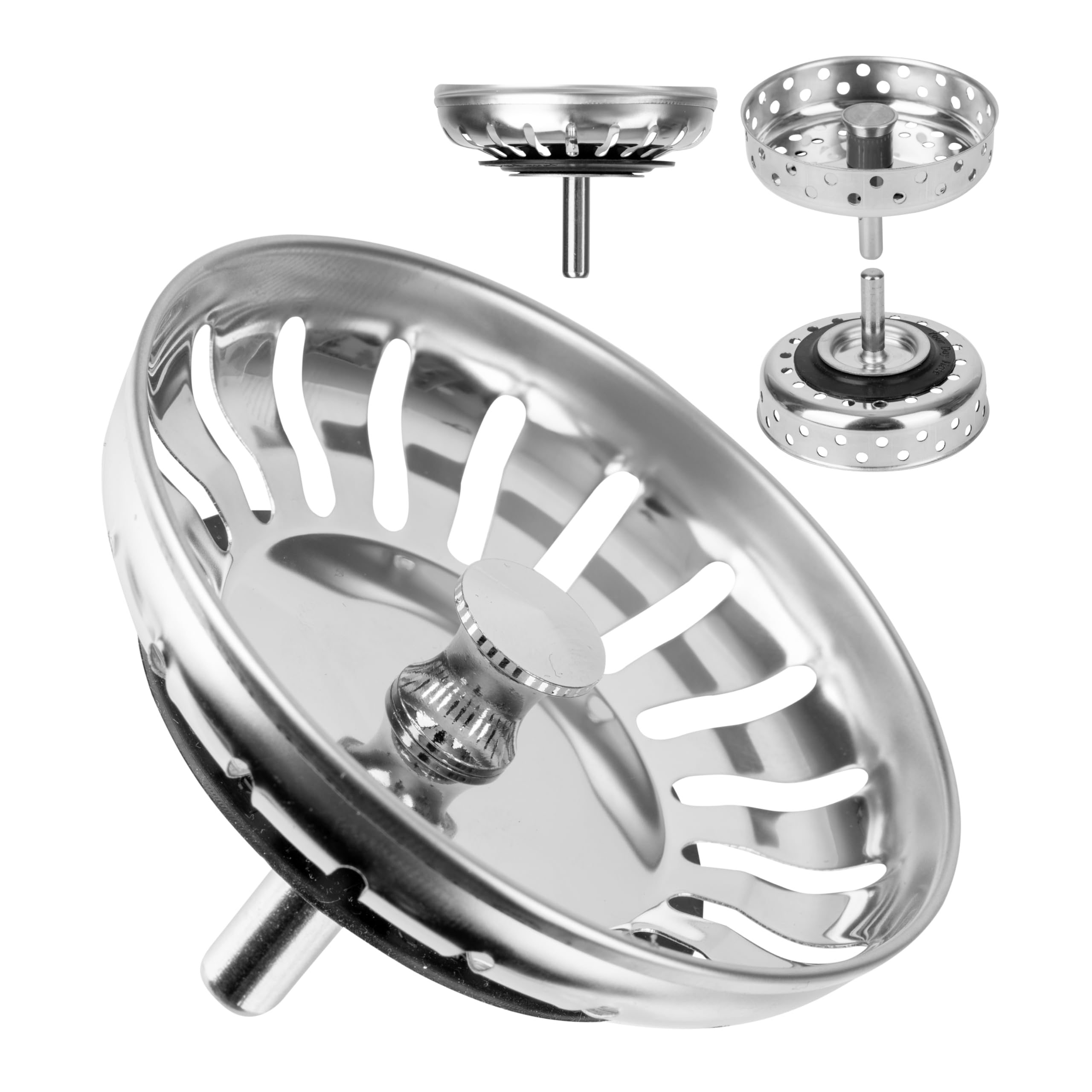 SINKFIN Sharkfin Drain Strainer – Silicone Sink Strainer, 11x11x1.1 Cm, Fits Most Sinks