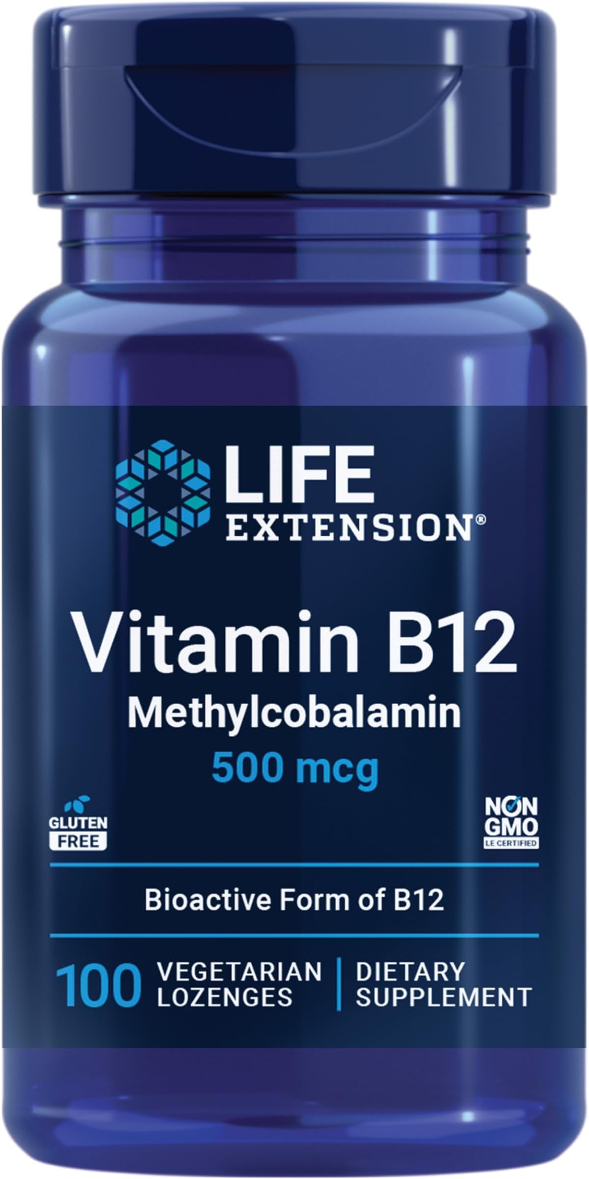 Life Extension B12, 500 Mcg, 100 Dissolving Lozenges