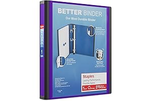 STAPLES 190665 Binders: The Colorful and Durable Choice for Efficient Organization