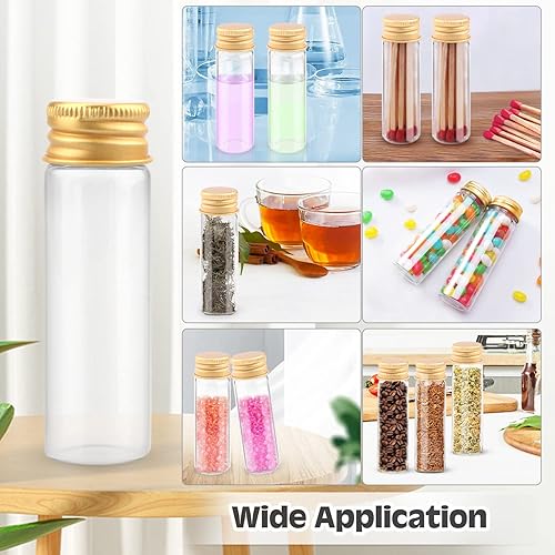 Miniatura 6 de Paquete de 30 botellas de vidrio de 0.5 fl oz (0.5 fl oz), frascos de muestra transparentes, decoración pequeña, botella de manualidades con tapa de