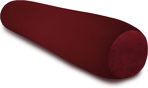 Deluxe Comfort Almohada corporal de microbead 47 x 7 pulgadas Mooshi Squishy Soft Almohada de embarazo prenatal Cama lateral de cuerpo completo