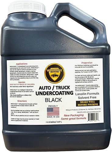 Woolwax Jarra de 1 galón. Nuevo paquete. La misma fórmula de confianza. Revestimiento inferior de lanolina para camión fabricado en Estados Unidos,