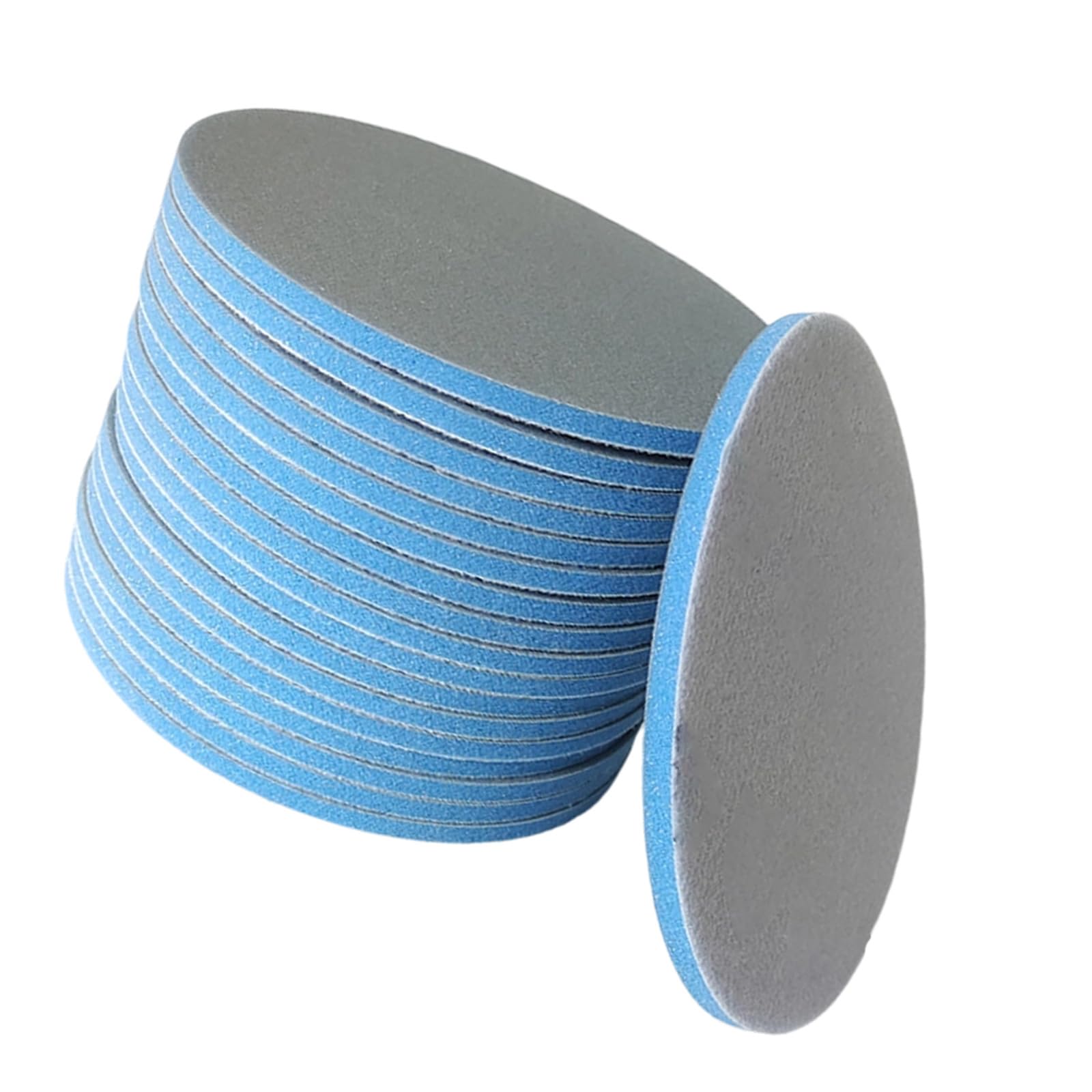 Errory 800 Mesh 20Pcs Foam Grinding Disc 6Inch 150Mm Blue Sponge Sandpaper For Car Paint Polishing Grinding Parts Polishing Blue Sandpaper Disk