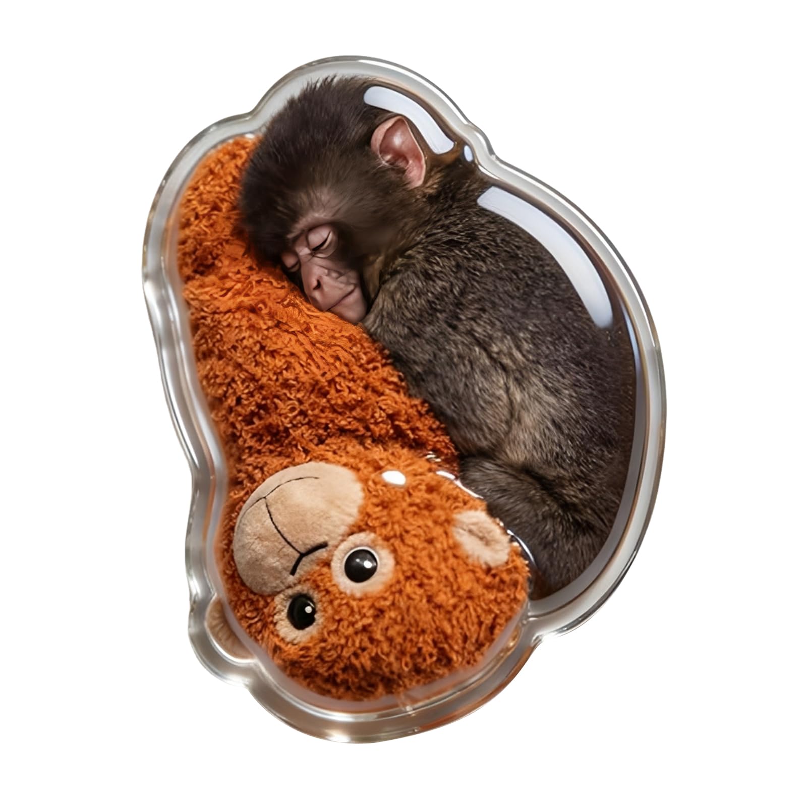 Protect The Monkey Fridge Magnets Fun Baby Monkey Decor for Refrigerator Whiteboard Office Gift for Animal Enthusiasts