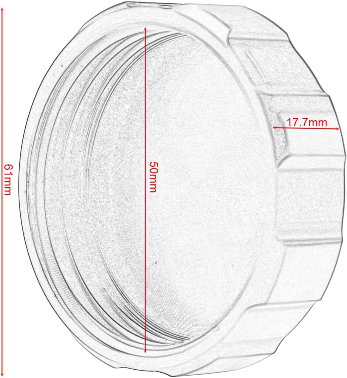 Front Brake Fluid Reservoir Cap for Suzuki GSX-R 600 750 1000 CNC Aluminum 6061 Motorcycle Master Cylinder Cover 1996-2020 Laser Engraved