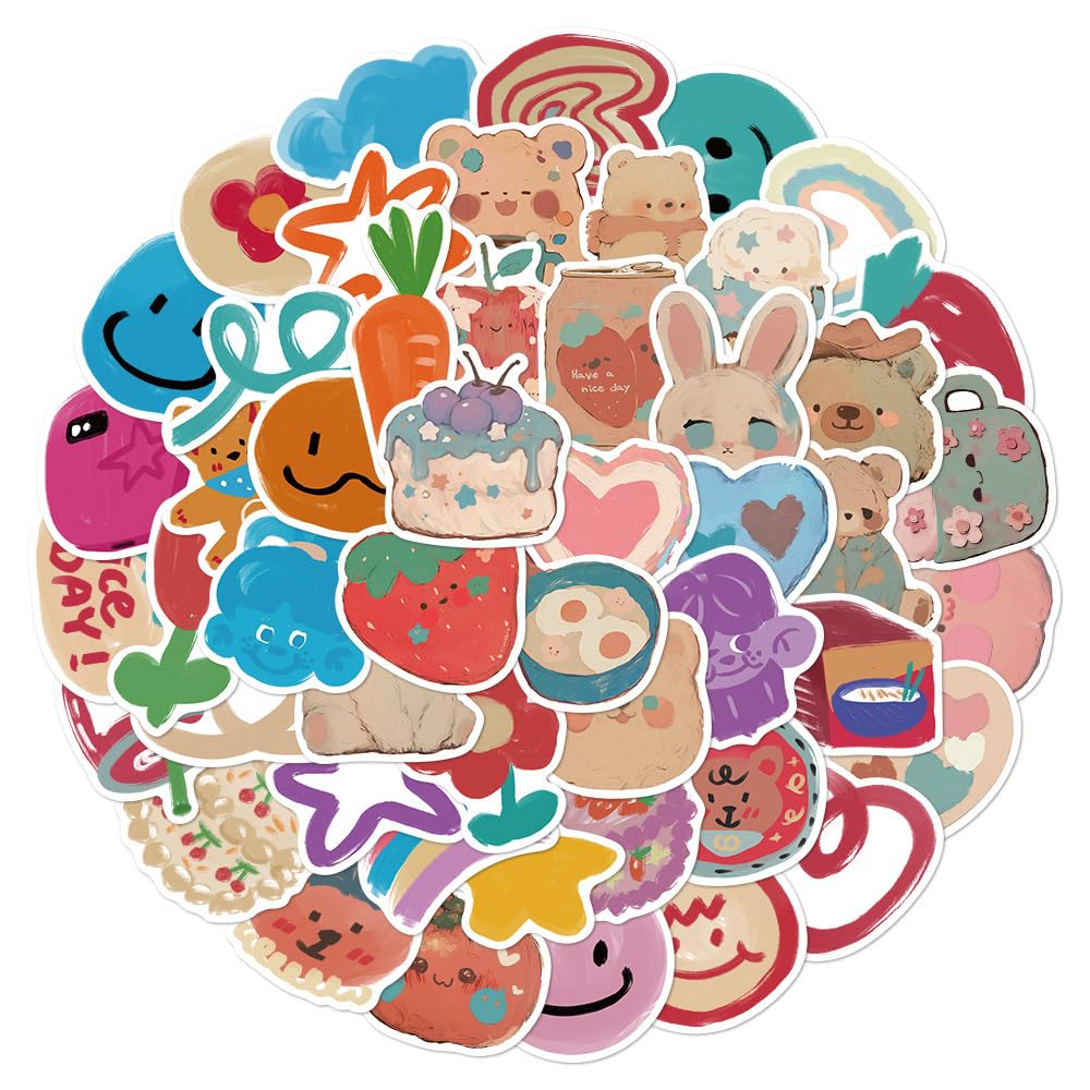 Sticker for Water Bottles, 100 Pcs/Pack Cute Vinyl Waterproof Vsco Laptop Stickers for School Students Gifts Classroom Teachers Prizes Stickers for