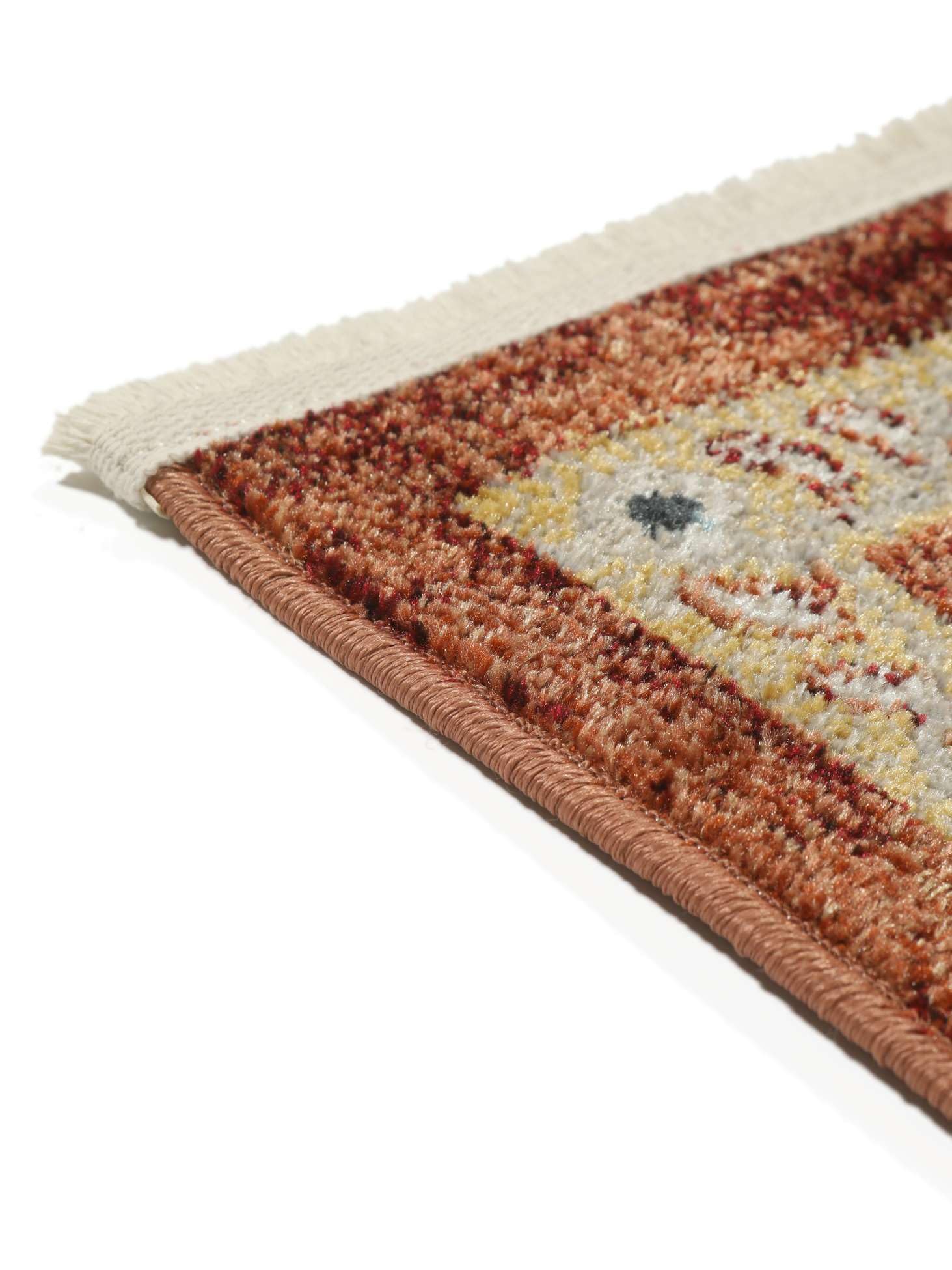 RugVista Razavi, Tappeto, Moderni, 100 x 160 cm, Rettangolare, Pelo corto, Soggiorno, Camera da letto, Cucina, Lavabile in lavatrice, Ruggine