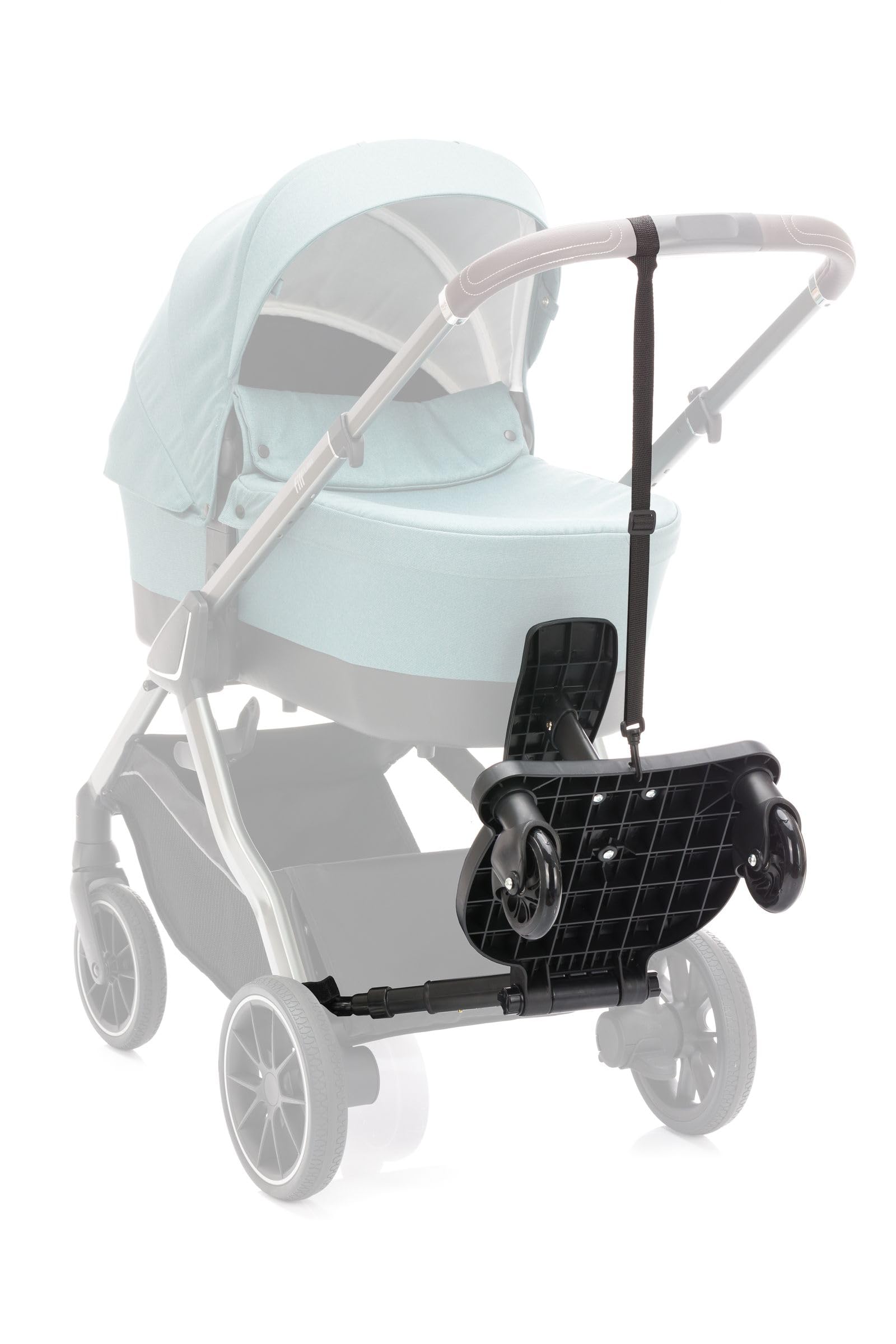 Fillikid Basic Buggy Board Exclusiv, Filliboard Mitfahrbrett nutzbar von 2-5 Jahre, Rollbrett Universell für alle gängigen Kinderwagen & Buggy, Kiddyboard mit abnehmbaren Sitz