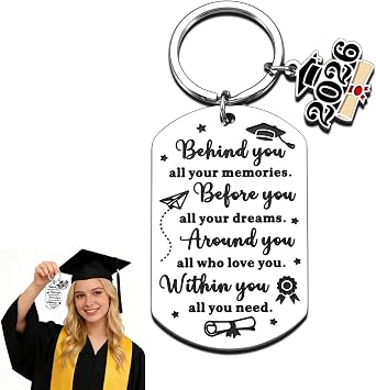 TI-EDC 2026 Graduation Gifts for Her Him, Senior Night Gifts, Graduation Keychain for College Middle High School Graduate Souvenir for Senior Students Nurse School Student Class of 2026 Decorations