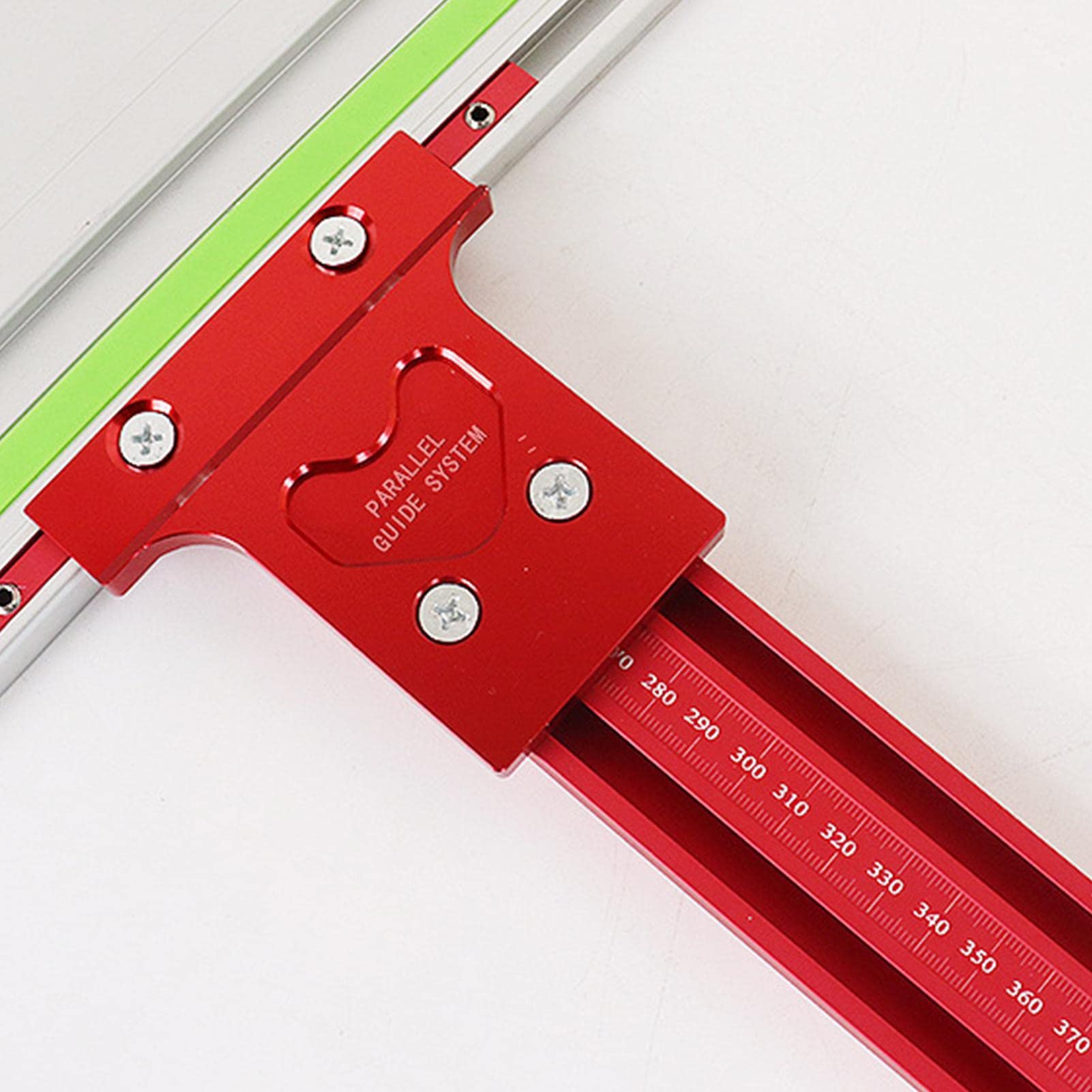 Keptfeet Strumento per la Lavorazione del Legno,Set di binari per in Lega | di Alluminio - Set di Giunzione per binari di Guida in Alluminio per la Lavorazione del Legno Set di binari per seghe