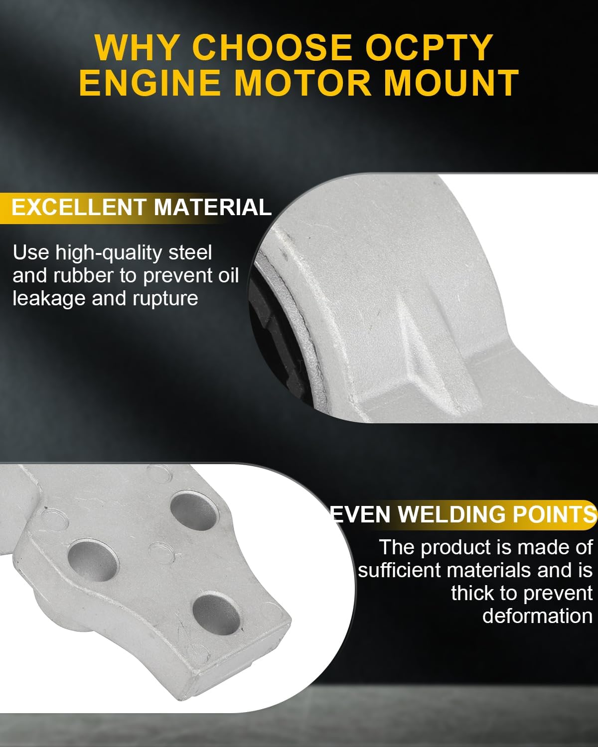 OCPTY Engine Motor Mount Compatible for Ford Escape 2005-2012 for Mazda Tribute 2005-2011 for Mercury Mariner 2005-2011 Tribute Mariner # A5412 A5441 A5446 A5481 Set of 4