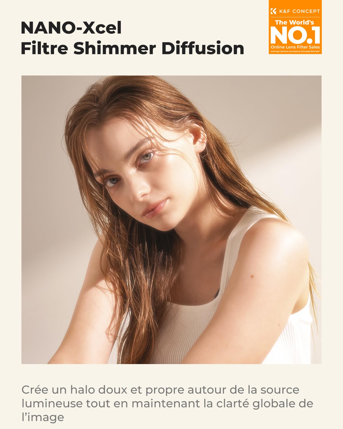K&F CONCEPT Filtre Shimmer Diffusion 1 55mm Effet spécial Nano-X