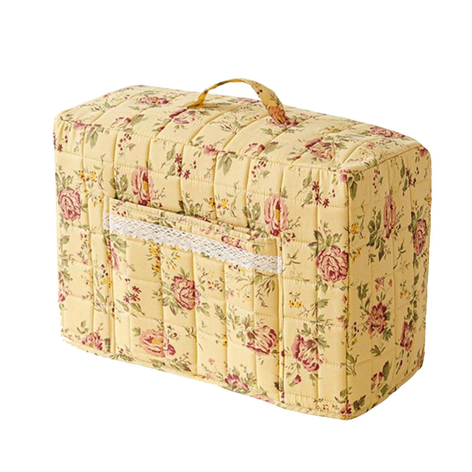 Housse de protection pour machine à coudre en tissu avec rangement poche