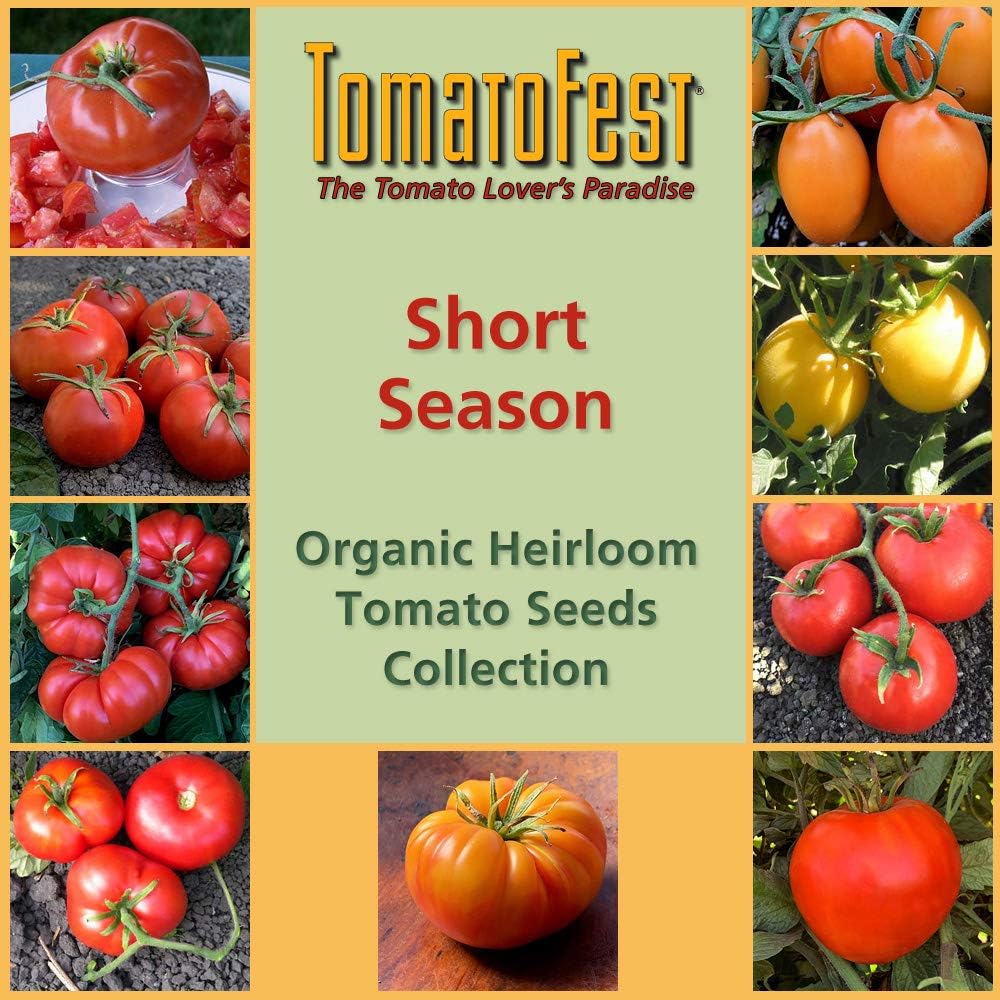 TomatoFest Short Season Organic Heirloom Tomato Seeds