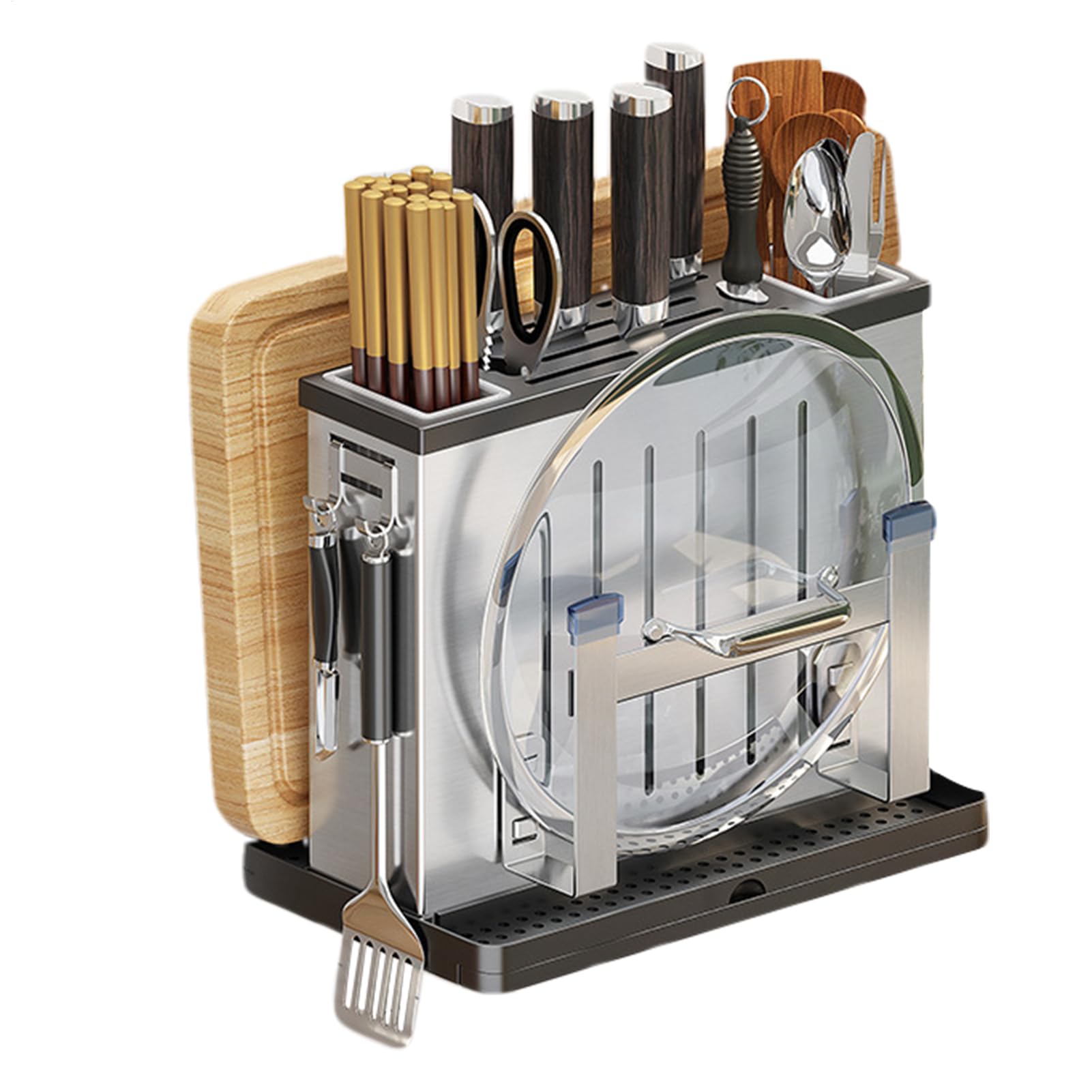 Rack Per Taglieri Supporto Utensili Da Cucina Senza Necessità Di Foratura