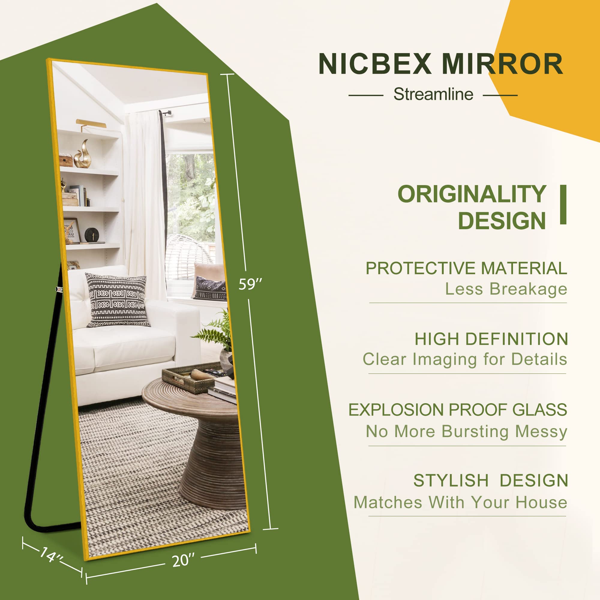 NicBex Wall Mounted Mirrors