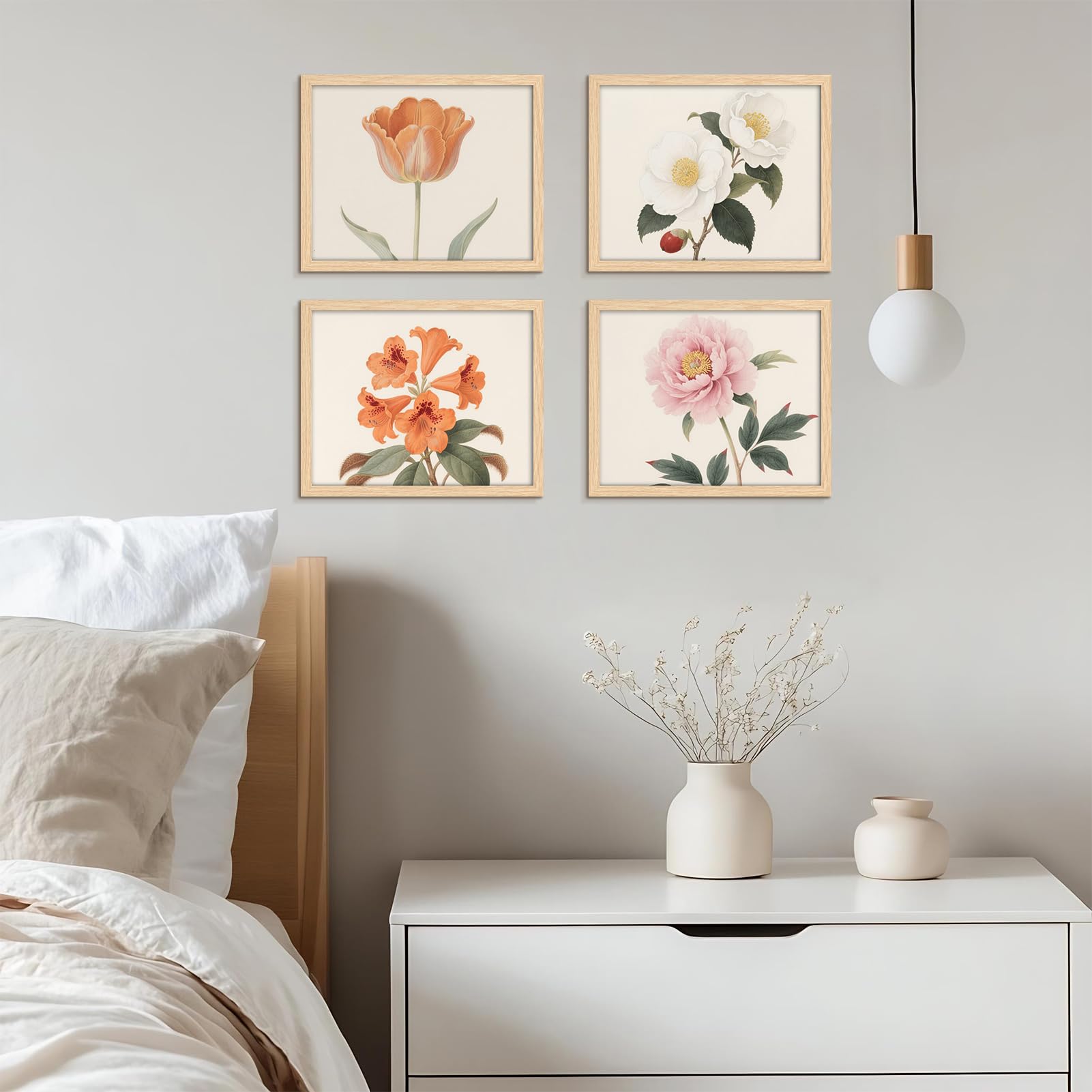 Ditwis 8x10 Photo Frame Wood Colour, Modern Natural Picture Frame for Living Room Bedroom and Office, Wall or Desk Display - Image 3