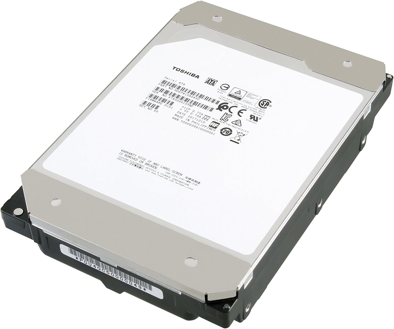 MG Series Enterprise 12TB 3.5โโ SATA 6Gbit/s Internal HDD 7200RPM 550TB/year 24/7 Operation. MG07ACA12TE