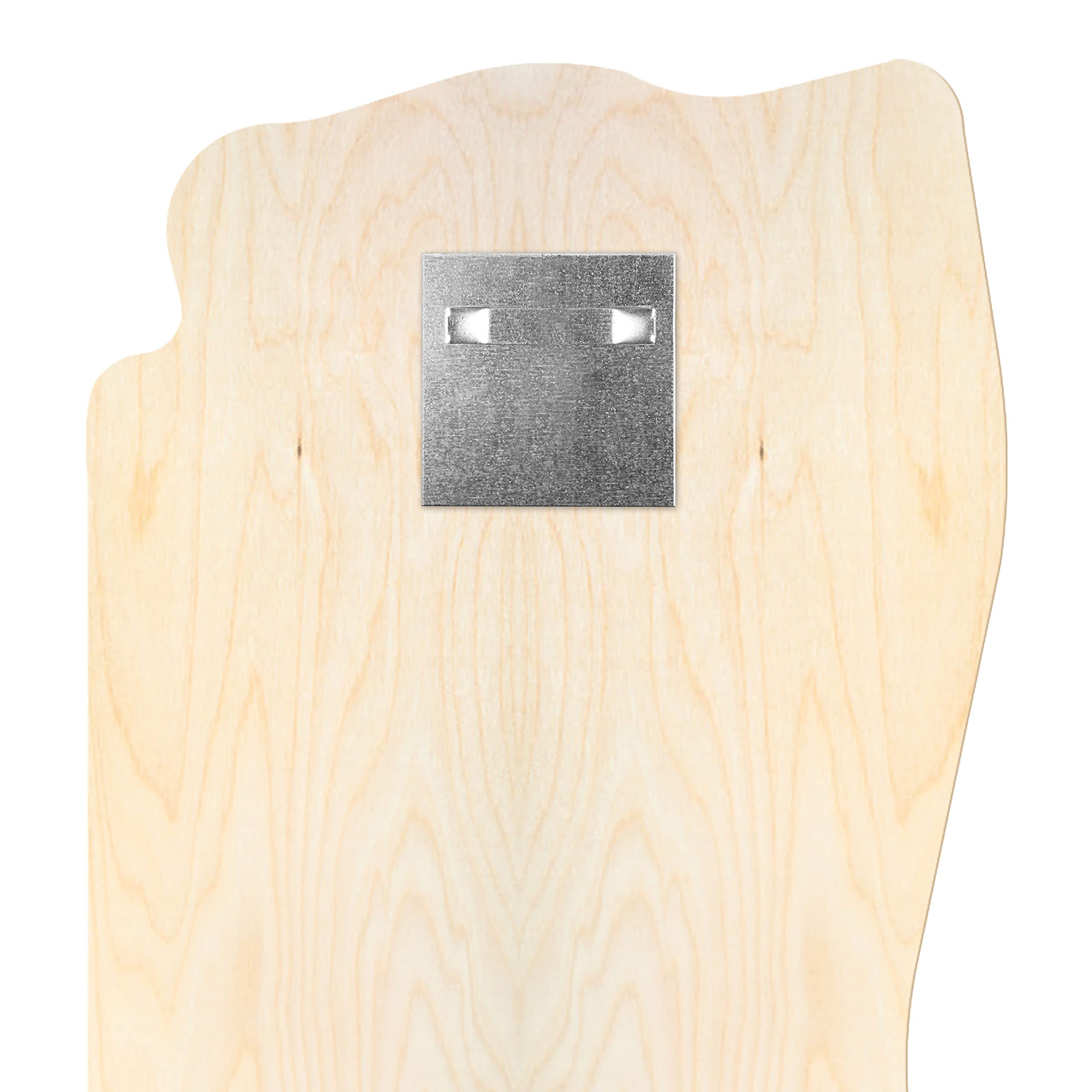 PrintPlanet® - Holz-Messlatte-Schmal mit Namen gestalten - Messlatte für Kinder personaliseren - Motiv: Einhorn