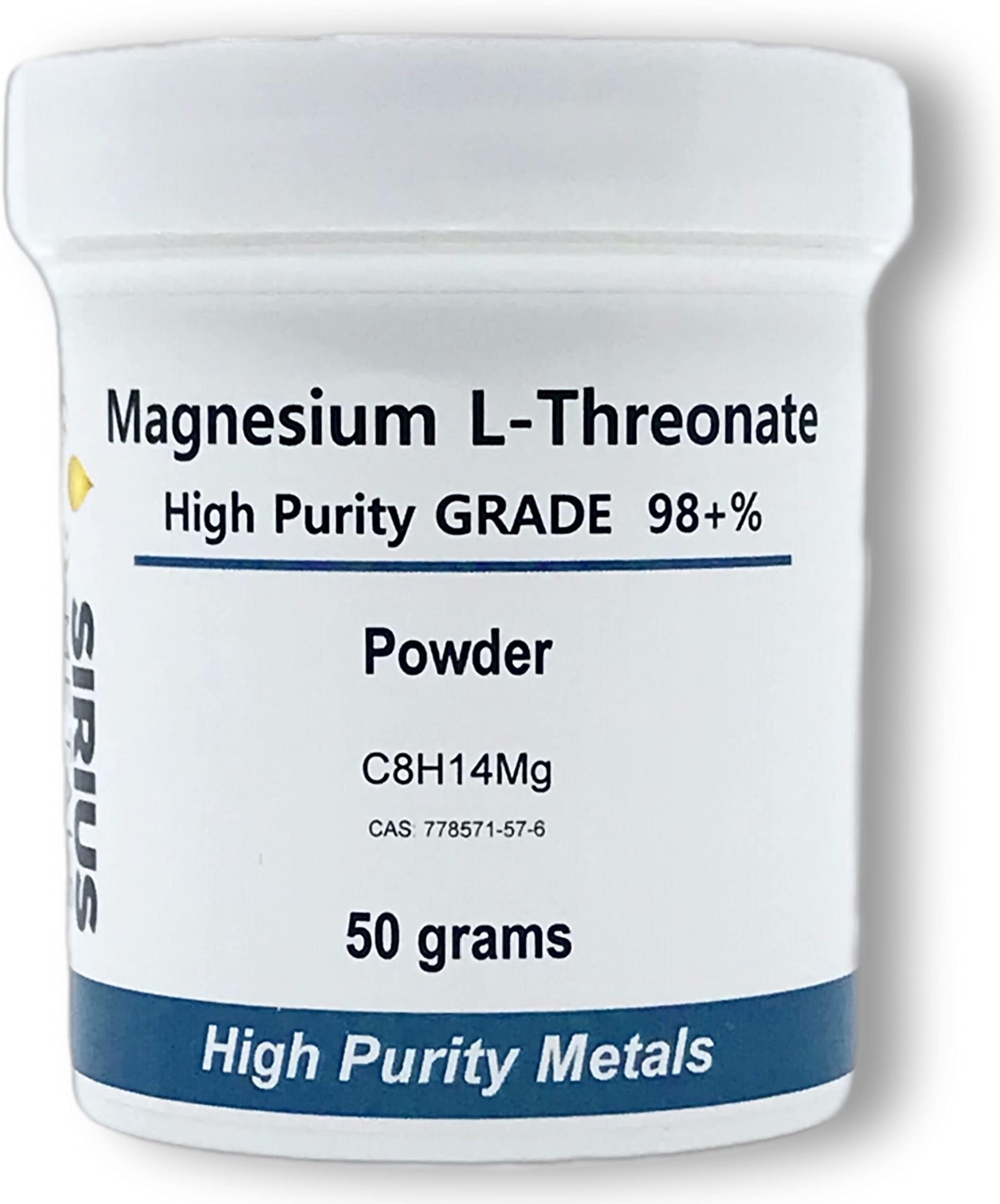 Magnesium L-Threonate 50g 98% Purity
