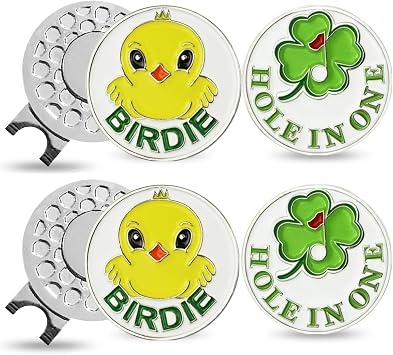 Amy Sport Golf Ball Marker Hat Clip Magnetic Hat Clips Durable Removable Ball Markers Attaches Easily to Cap Gifts for Men Women Golfer