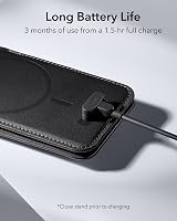 ESR MagSafe Pénztárca - Geo iPhone Kártyatartó Find My Funkcióval, Erős Mágnessel, Állvánnyal iPhone 16/15/14/13/12 Készülékekhez, Fekete 7
