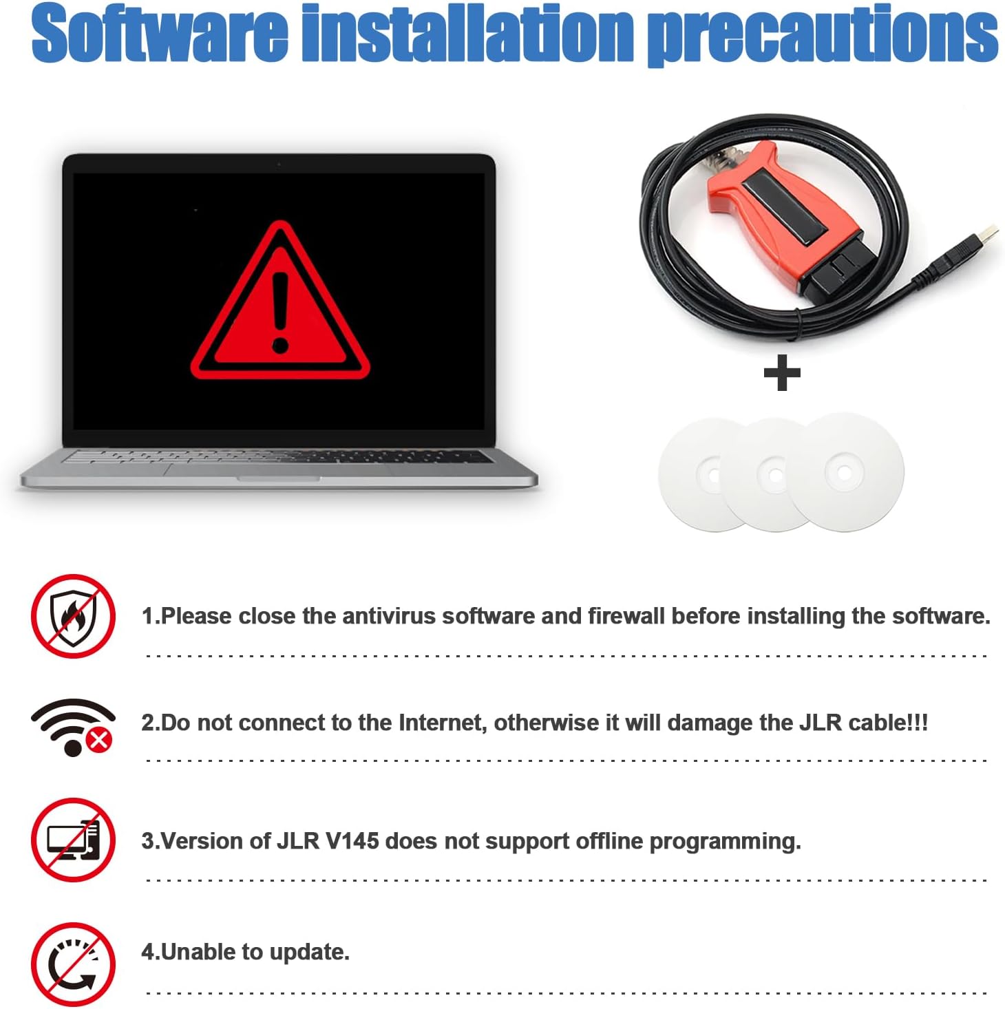 OBD2 Diagnostic Scanner for JLR SDD Cable,JLR SDD J2534 V165 for Jaguar for Land Rover from 2005-2017,for Volvo VIDA 2014D,for Toyota TIS Techstream V18.00.008 3-in-1 OBDII Auto Diagnostic Tool