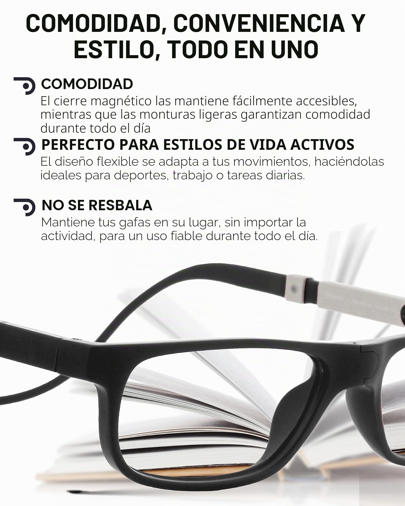 DIDINSKY Krik Gafas de Lectura Magnéticas, Filtro Luz Azul