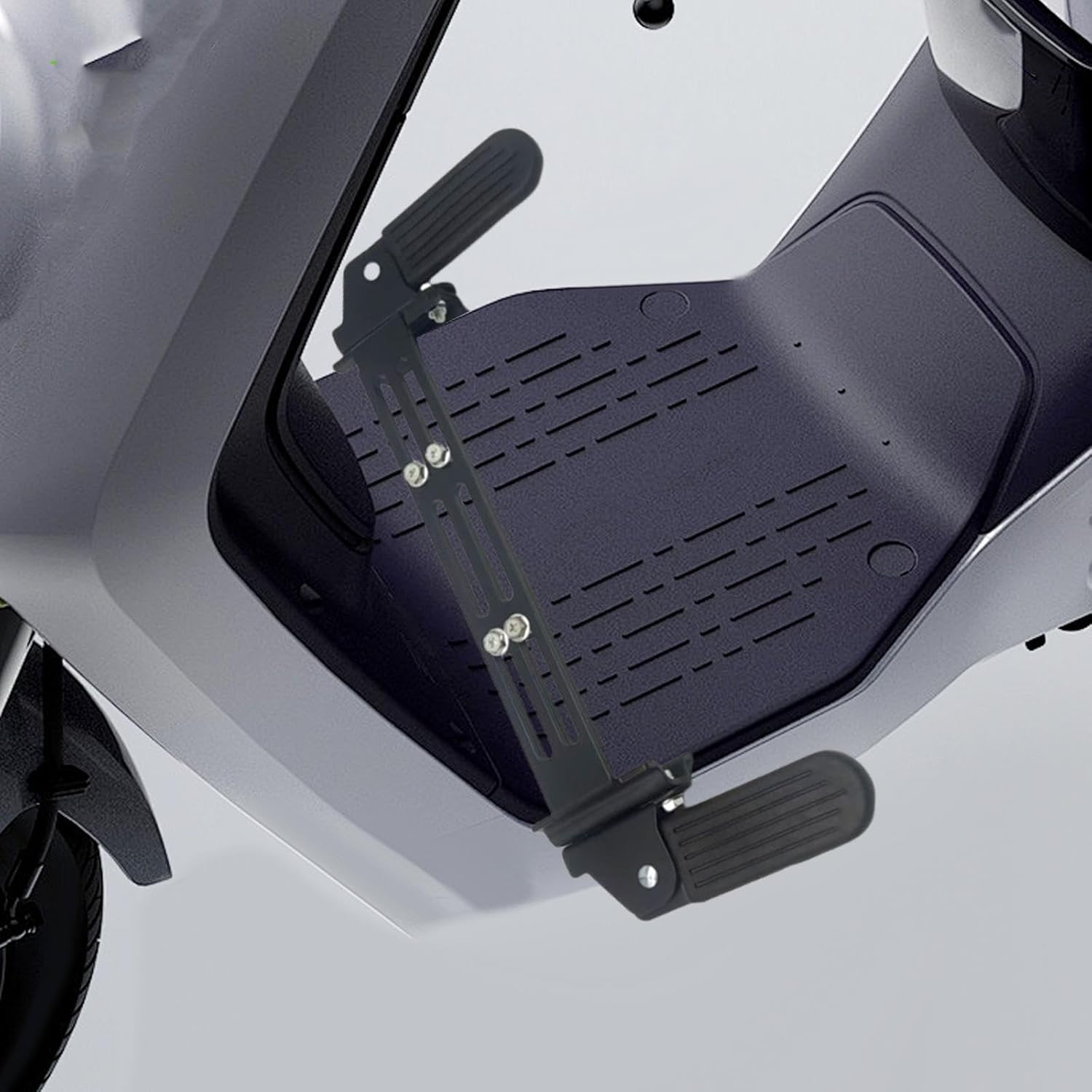 Electric Bike Front Footrest Footboard Anti Slip Accessories Spare Parts Easy Installation Adjustable Front Pedal Foot Pegs