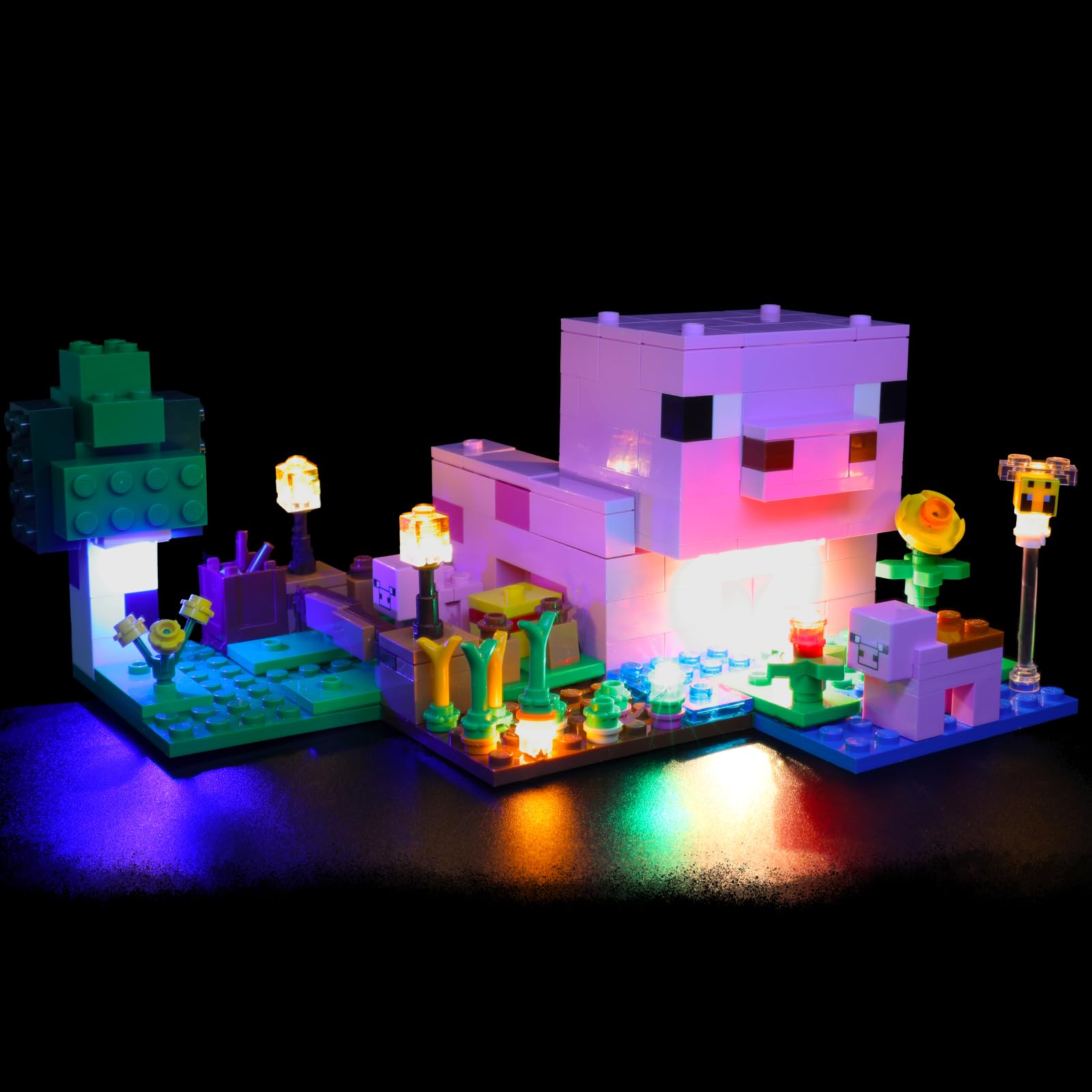 LED Light Kit Compatible with Lego Minecraft The Baby Pig House 21268 - Creative Lighting Set for lego 21268 Display (Not include the Model)